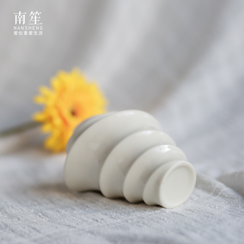 Nan sheng contracted household act the role ofing is tasted home furnishing articles white ceramic vase simulation flowers, dried flower crafts