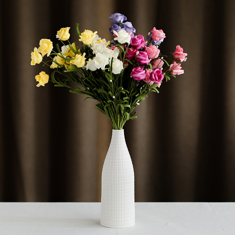 Nan sheng I and contracted white home furnishing articles ceramic vase simulation flowers, dried flowers, floral flower arranging flowers