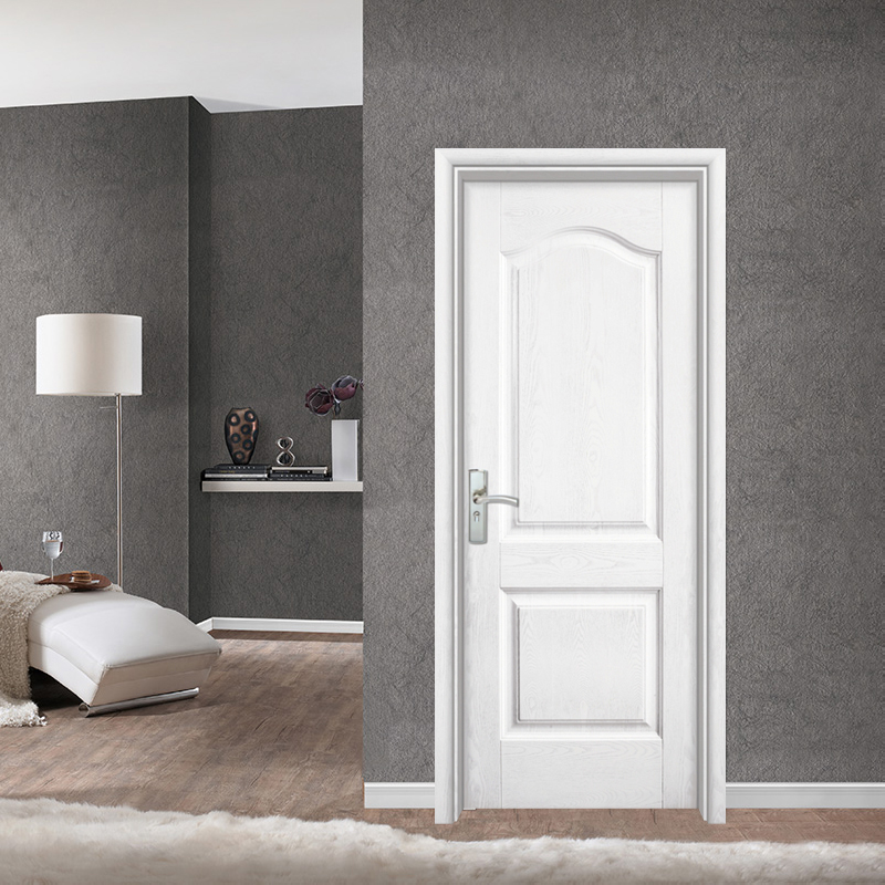 贝尚水性漆定制白色开放漆实木门卧室门套装门