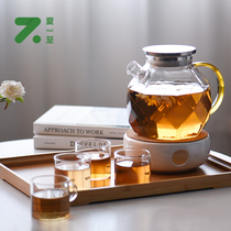 Summer solstice afternoon tea tea set set Nordic style creative light luxury fruit tea cup tea tea pot candle heating boiled tea