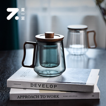 Summer Solstice Tea Cup personal tea water separation tea cup male filter with lid tea ceremony kung fu master Cup Single Cup