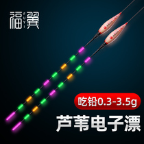 Fuyi reed fish drift Autumn and winter high sensitivity luminous drift Ultra-bright shadowless electronic drift water night fishing light mouth Crucian carp float