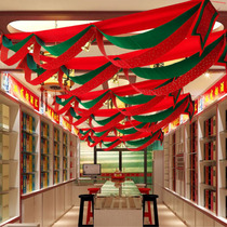 Festive Decorations Wave Flags Hung Color Flags Hotels Celebration Opening Shop Ceiling Arrangement Hanging Accessories