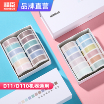 Jing Chen d11 Morandi spring gift box set thermal sticker material small label graffiti package paper