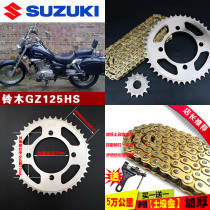 GZ125HS American Great Taiko Motorcycle Chain Chain Disc Bell Wood Sprockets Suit Three Sets Accessories