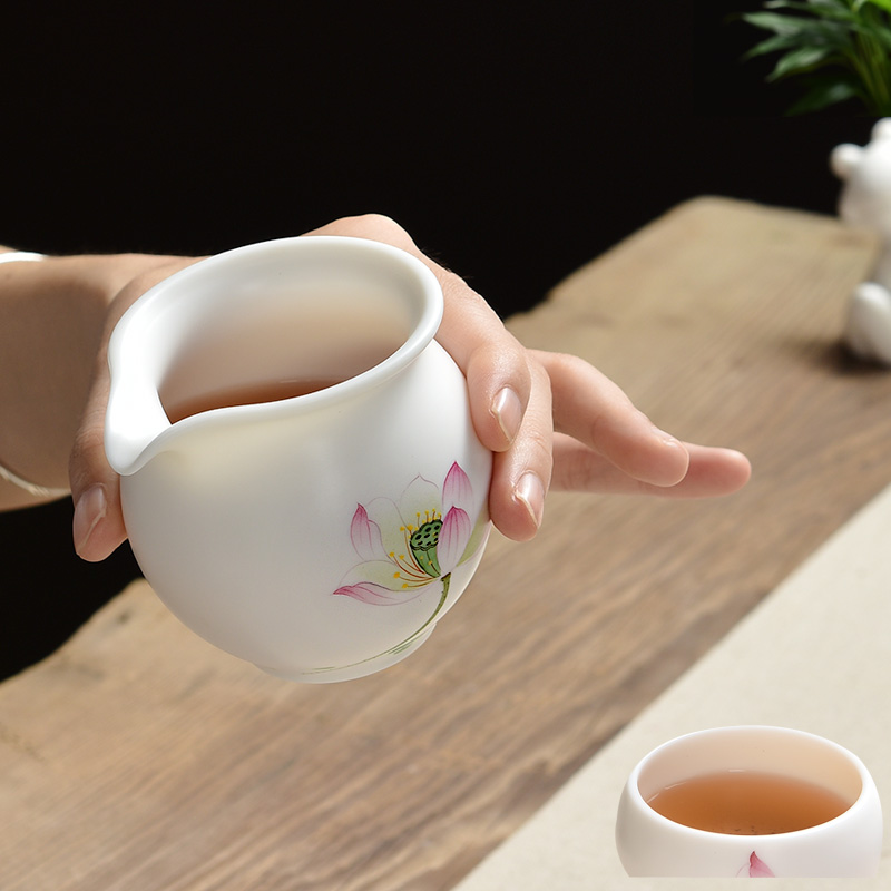 Sea mud seal hand - made lotus tea points ceramic kung fu tea tea ware home office accessories D53 fair keller - 113