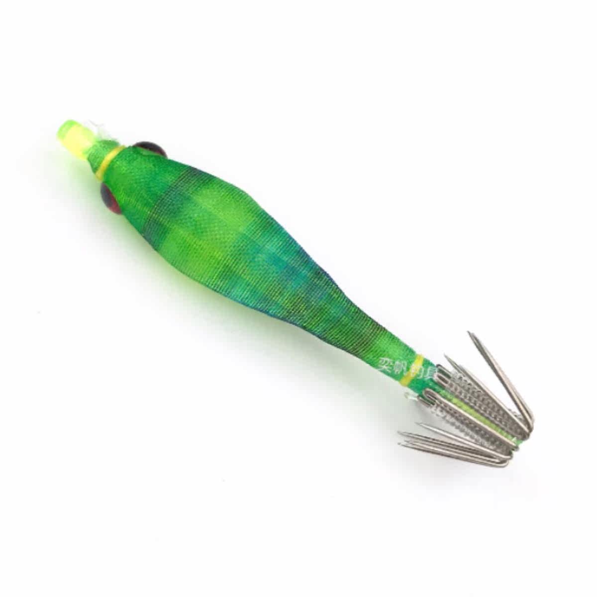 日本进口 鱿鱼钩 吹筒钩 布卷 夜光490光鱿鱼墨鱼假饵钩