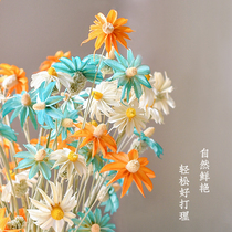 Violet Yugali Leaf Dry Flower Bouquet Glass Vase Diy Small Fresh Living Room Flower Arrangement Interior Decoration Pendulum