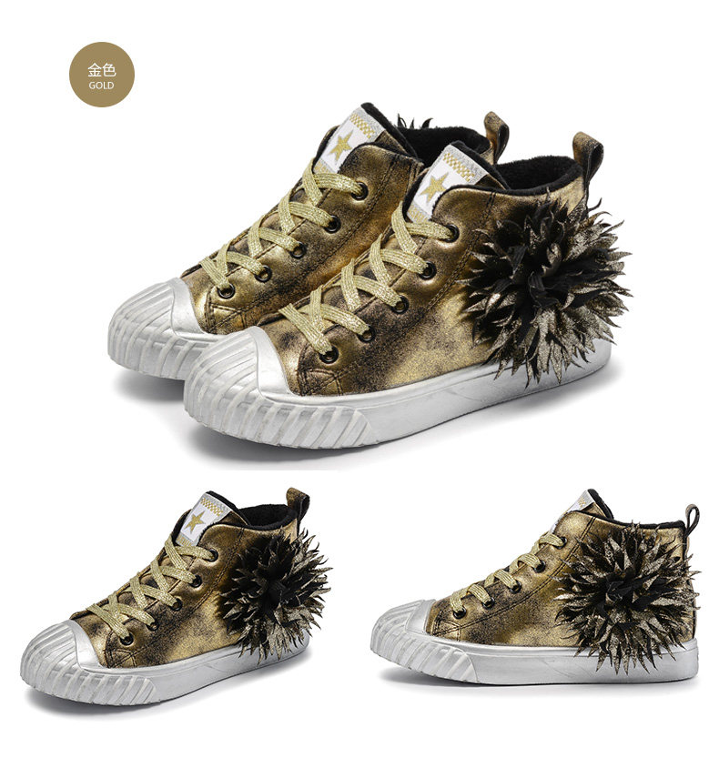 儿童运动鞋女童鞋秋冬季小女孩板鞋中大童高帮