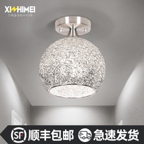 LED single-head aluminum porch ceiling light creative foyer corridor aisle lamp room light simple cloakroom lighting