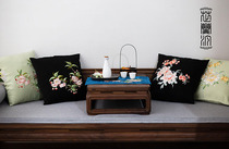 (Small item) (Chi Lan Ting)2019 store celebration late cherry Peony pillow with pillow core