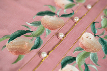 (Chi Lan Ting) 2020 summer fruit series small peach peach modified main waist front buckle main waist