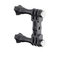 Applicable Gopro hero7 6 5 Sports Camera Double Head Bracket Riding Bike Helmet Mountain Dog Camera Accessories