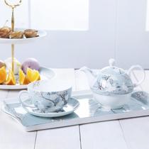 Afternoon tea set teapot cup saucer English bone china tea set Single Cup pot ceramic classical Crane
