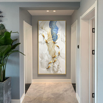 3D three-dimensional nine fish picture porch decorative painting corridor vertical Chinese aisle hanging painting light luxury front hand painted murals