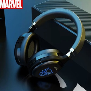 漫威联名款蓝牙耳机真无线头戴式2022新款电竞降噪耳麦电脑男士款