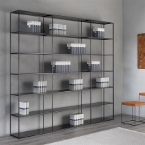 Iron Art Library Bookshelf office Multi-layers leaning against wall shelving Supermarket Convenience Store Shelf shelves