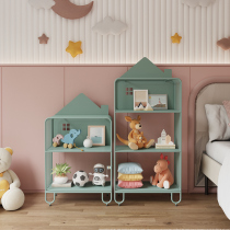 Childrens room bookshelves landing shelves Living room Baby magazine painted frame Shelves Multi-layer Easy small bookcase