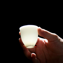 Quiet life goat Jade white porcelain tea cup ceramic tea single Cup home Master Cup simple kung fu individual cup