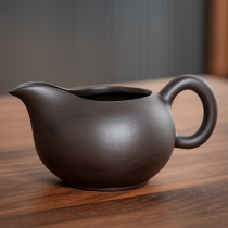 Yixing purple sand road Cup kung fu tea set accessories Ru porcelain tea sea purple mud Cup Ru kiln tea divider