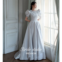 Ian wedding engagement 2021 new bridal evening dress temperament socialite toast dress Banquet light luxury niche high-end