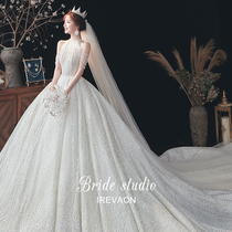 Ian (Wei Ai)senior main wedding dress big tail luxury 202021 new bridal temperament princess style