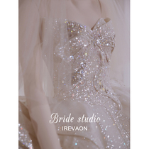 Ian (Butterfly Star) 202021 new high-end luxury wedding dress main yarn dress bride drag exhaust gas princess wind