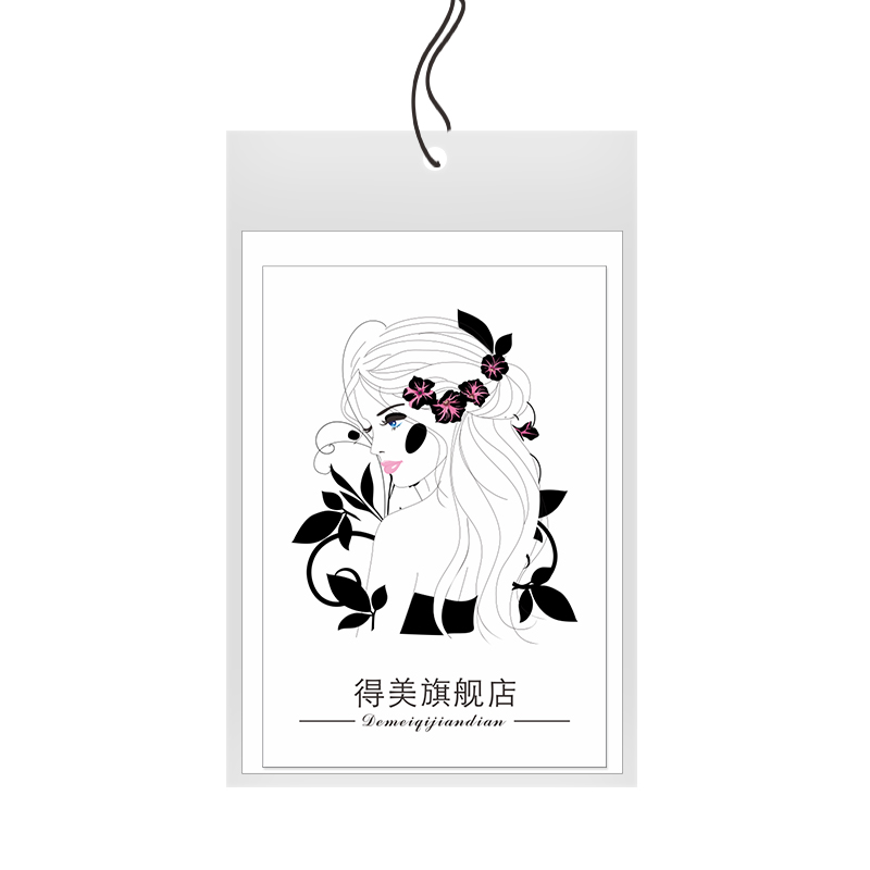demei opp tags customized flt jewelry card women clothing store tags customized tags customized clothing store label card customized clothing trademark logo customized men's and women's clothing