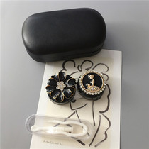 Cute hot-selling high-end fragrance style contact lens case ins simple girl pupil case portable personalized storage box