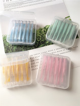 Cute invisible myopia glasses box clip tweezers silicone suction stick all-in-one beauty pupil box glasses clip simple and portable