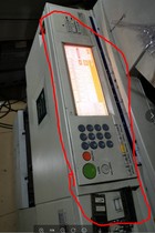 Disassembly machine for Ricoh MP 2075 operation panel LCD key board copier accessories touch screen