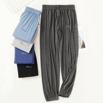 Pajama pants mens trousers summer thin modal spring and autumn loose mens size sports and leisure can be worn outside home pants
