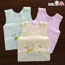 Baby half back clothing cotton bottoming vest in summer 0-3 months newborn baby belly clothes 5
