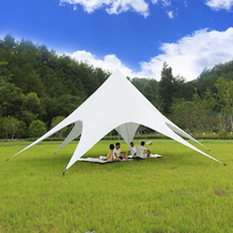 sibada outdoor rainproof hexagonal tent canopy Picnic beach camp pergola windproof sunscreen Multiplayer beach tent