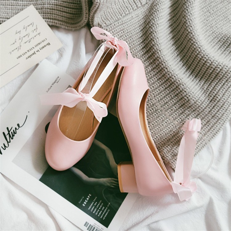 韩版脚环绑带单鞋2018新款女童皮鞋白色舞蹈表演跳舞鞋儿童高跟鞋