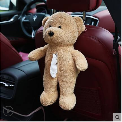 car hanging sun visor tissue box cover car cartoon hanging sunroof tissue box for men and women cute drawers