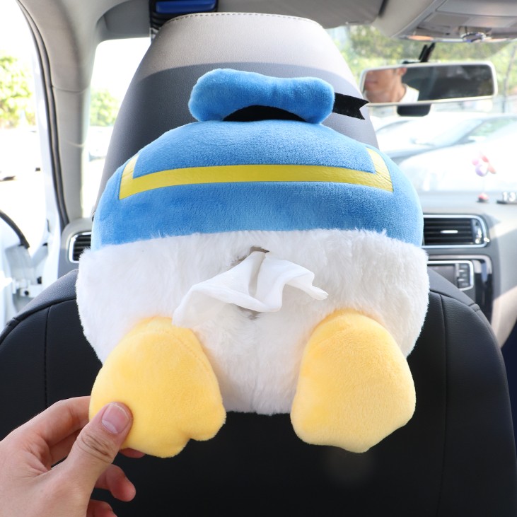 car interior supplies, car tissue box, hygiene creative sun visor, hanging sunroof cartoon paper box