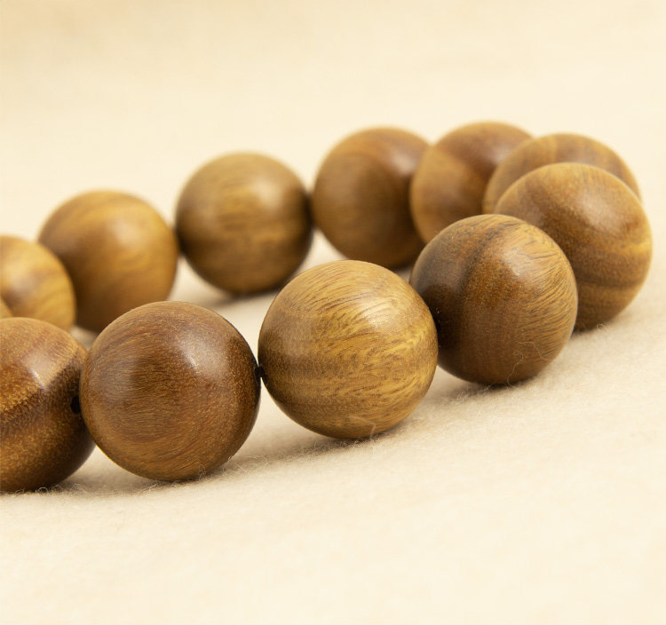 青陌 绿檀木佛珠手串正宗青檀男女108颗手链念珠小孔同料手工无蜡