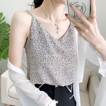 Snowspun Harnesses Small Vest Woman Summer New 100 hitch Collar Crushed Flowers Undershirt Easy Tide Outside Wearing Sleeveless Blouse