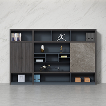 Cabinet Information Shelf Office Floor Boss Office Cabinet Wooden File Cabinet Minimalist Modern Boss Table Cabinet