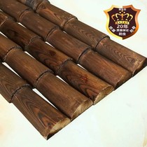 Anti-corrosion carbonized wood bamboo tile gazebo promenade Wooden house eaves Outdoor decoration Antique tile carbonized wood water bar