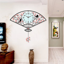 Chinese style clock wall clock living room modern simple atmosphere personality creative fashion clock silent home decoration wall clock