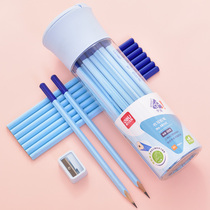Deli pencil triangle bar concave children kindergarten HB students writing correction grip pen posture 2B beginner pen