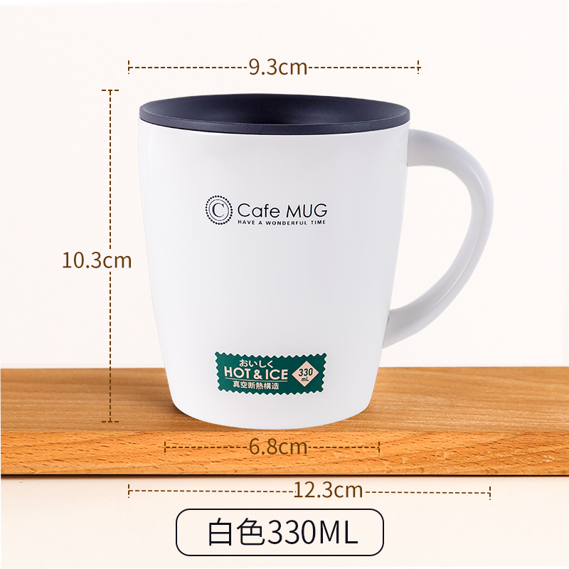 japan asvel mug thermos mug with lid spoon coffee cup stainless steel office water cup female couple mug
