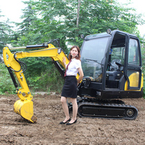 Small excavator orchard pilot small excavator construction project hook machine micro machinery agricultural hook machine multifunctional