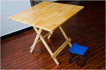 Dining table folding table solid wood Cypress restaurant table table snack bar fast food restaurant solid wood fir barbecue table