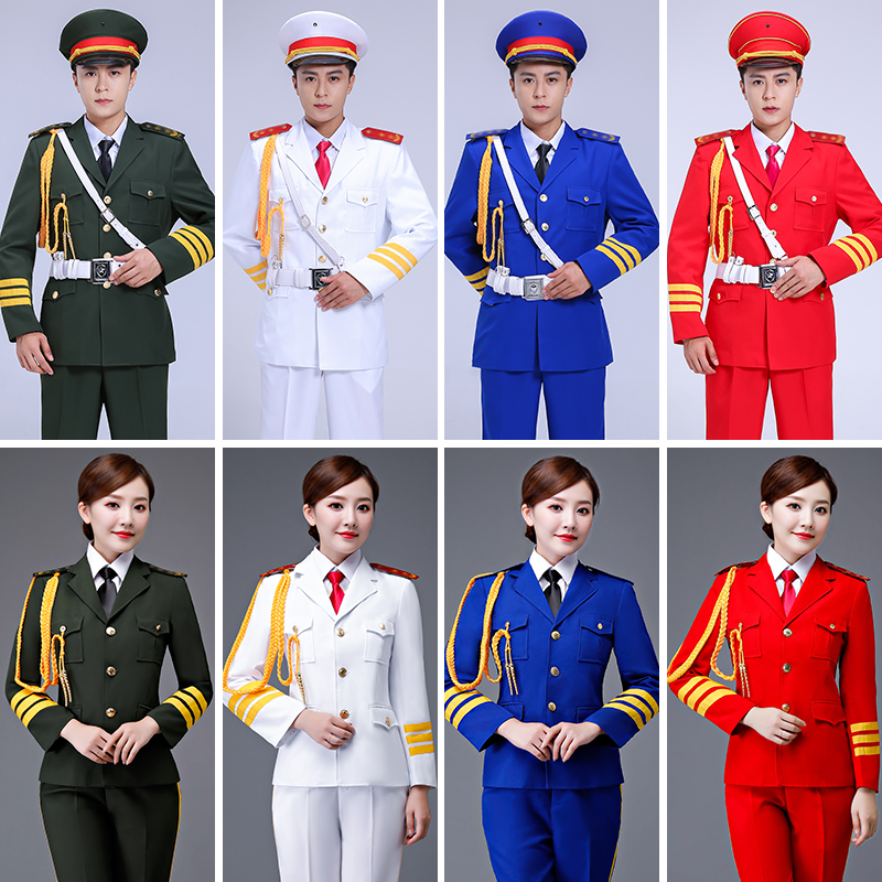 中小学生升旗班护卫队服升旗仪式手护旗队学校仪仗队军乐团队服装