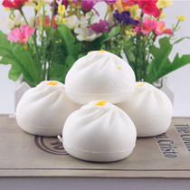 6cm simulation small Bun Mobile phone pendant soft slow rebound white bread steamed bread toy Squishy