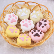Squishy simulation bread color Cat Claw bear paw small foot pendant super soft slow rebound cat claw children toy