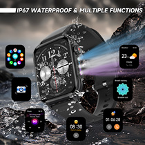 Smart Watch 1.96 inch Bluetooth Call IP67 Waterproof Fitness